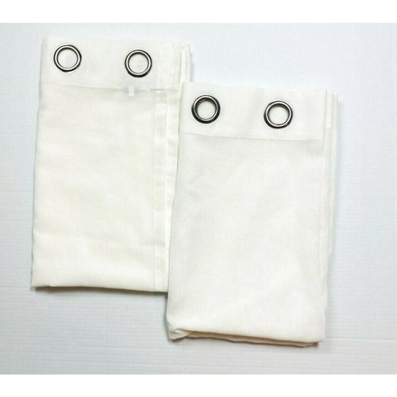 jcpenney Other - 2 Linden Street for JC Penney White Curtains Panels Drapes Grommet Linen Look 82